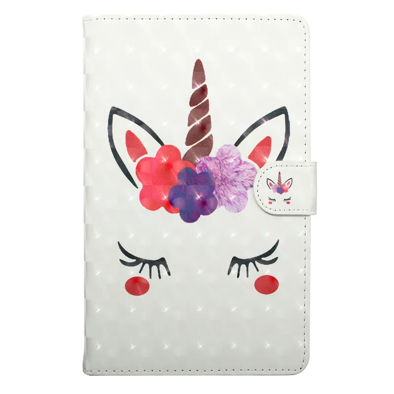 Wekays For Samsung Tab A6 10.1 T580 Cartoon Unicorn Leather Case For Samsung Galaxy Tab A 6 2016 10.1 T585 SM-T585 Cover Cases