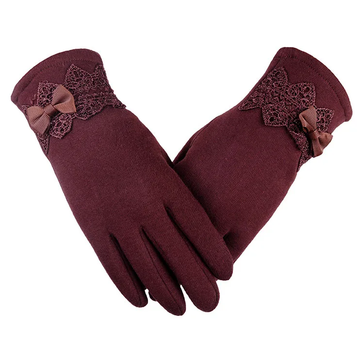 DANKEYISI женские модные зимние теплые перчатки Сенсорный экран Для женщин полный палец толщиной запястье перчатки Варежки женские перчатки 2018