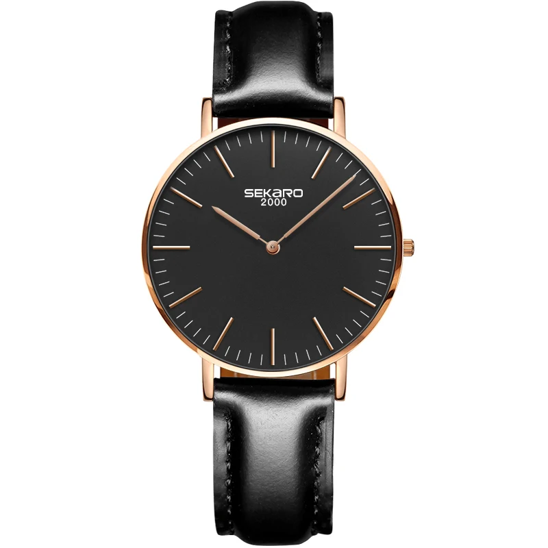 

SEKARO 1605 Switzerland watch women luxury brand Fashion Waterproof Quartz Wristwatches Top Brand Luxury Simple Watches Lovers