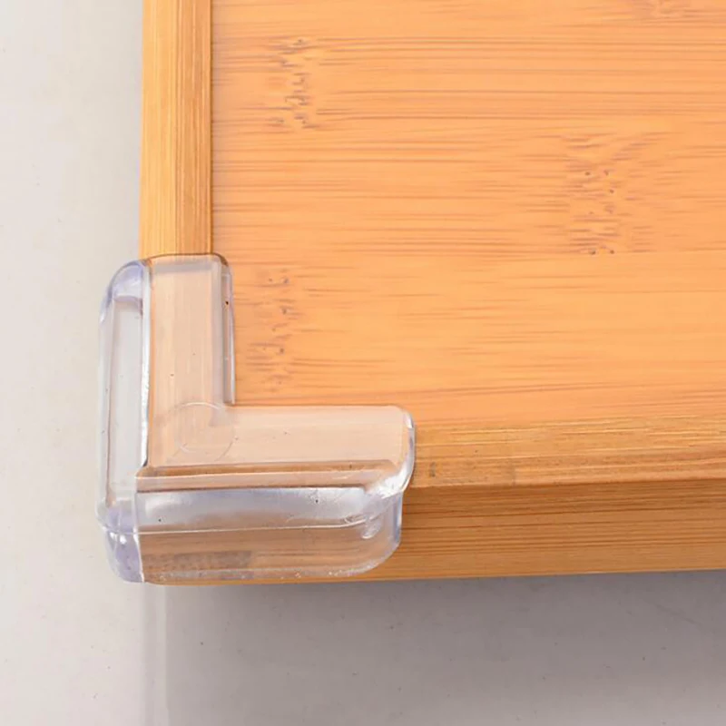 

4Pcs Child Baby Safety Transparent Silicone Protector Table Corner Protection Cover Children Anticollision Edge Corner Guards