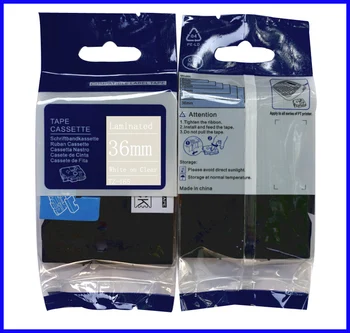 

For Brother Touch P-touch Tape 36mm Tze165 Tze-165 Tze Tz 165 Tz165 Tz-165 Ptouch Printer Ribbon Cartridge Label Laminated Tape