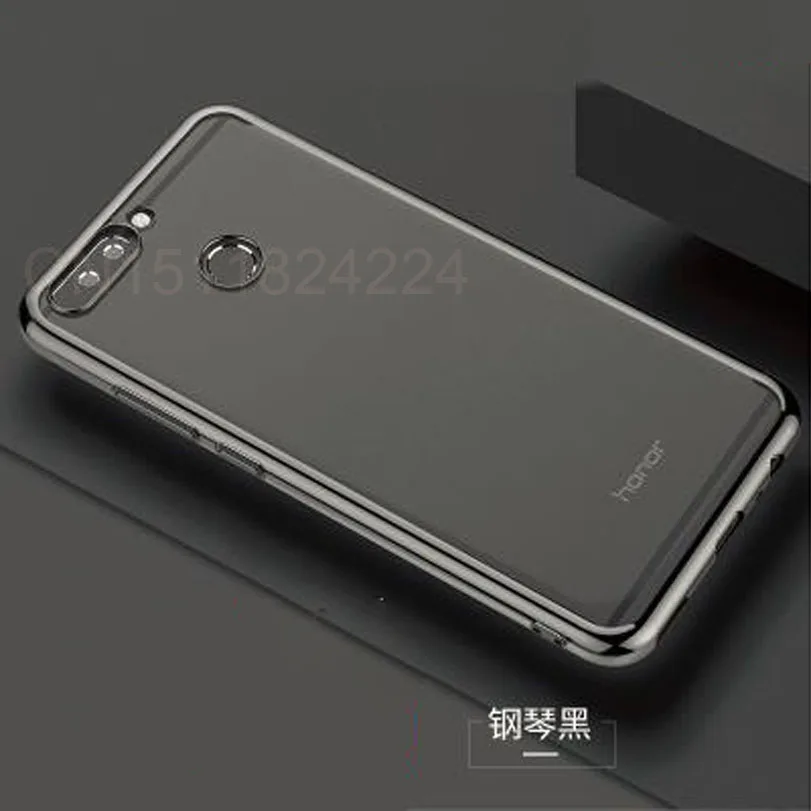 Soft Silicone For huawei p smart Case Slim plating transparent Protective Back cases For Huawei (19)