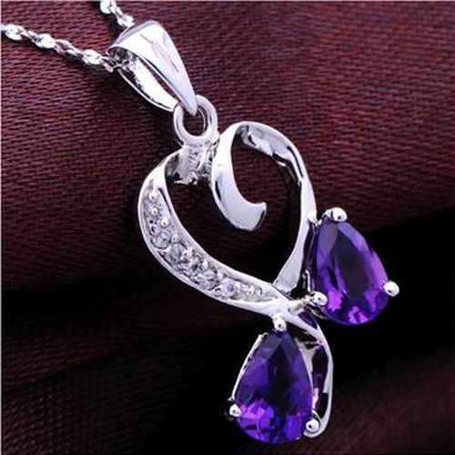 Ожерелье колье QI Xuan_Purple камень кулон Necklaces_Real Necklace_Quality Guaranteed_Manufacturer непосредственно продаж