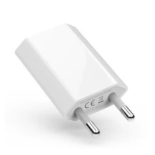 Зарядное устройство USB для путешествий с вилкой EU/US, 5 В/1 А, быстрая зарядка для iPhone 4S, 5, 5S, SE, 6, 6 S, 7, 8 Plus, X, XS, Max, XR, адаптер переменного тока для мобильного телефона