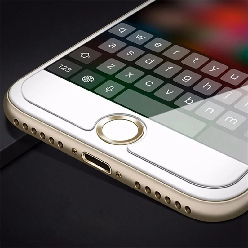 Главная Кнопка Наклейка защита для клавиатуры Keycap для IPhone 5S 5 6 6s 7 Plus Поддержка отпечатков пальцев разблокировка сенсорного ключа ID