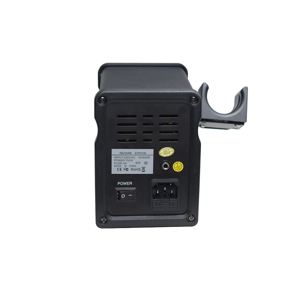 Черный Eruntop 8586+ цифровой дисплей электрические паяльники+ фена лучше SMD паяльная станция обновленная 8586