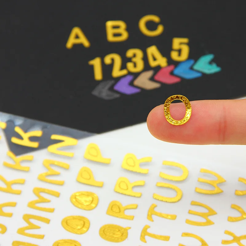 

1pc Numbers Letters Decal Sticker Scrapbooking Self-adhesive Stickers for Project Card Making Planner