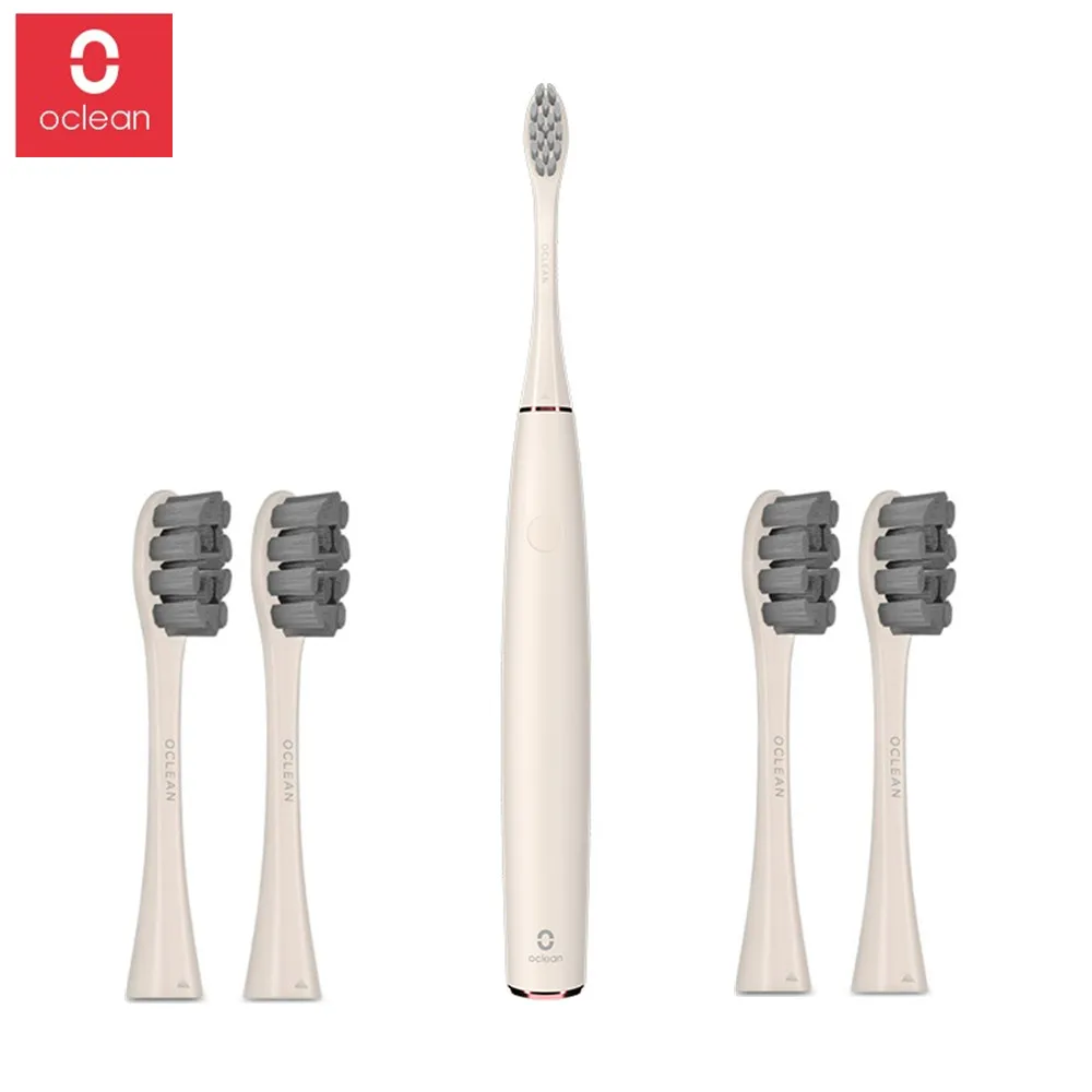 Cena Oclean powietrza elektryczny zestaw szczoteczek do zębów z 6 szczotka na ścianie zamontowany uchwyt kontrola aplikacji wodoodporna szybka ładowania szczotka do zębów