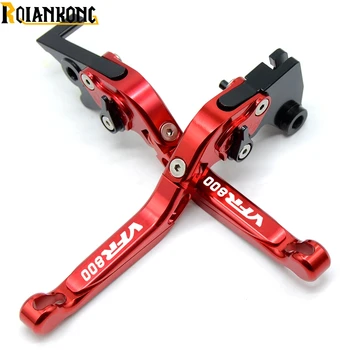 

CNC Motorcycle Accessories Adjustable Folding Extendable Brake Clutch Lever For Honda VFR800 1998-2001 2002 2003 2004 WIth Logo