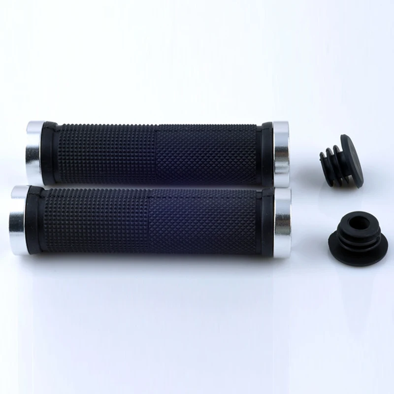 buy 1Pair Cycling Bike Bicycle MTB Handlebar Rubber Anti slip Handle Rubber Aluminum Alloy