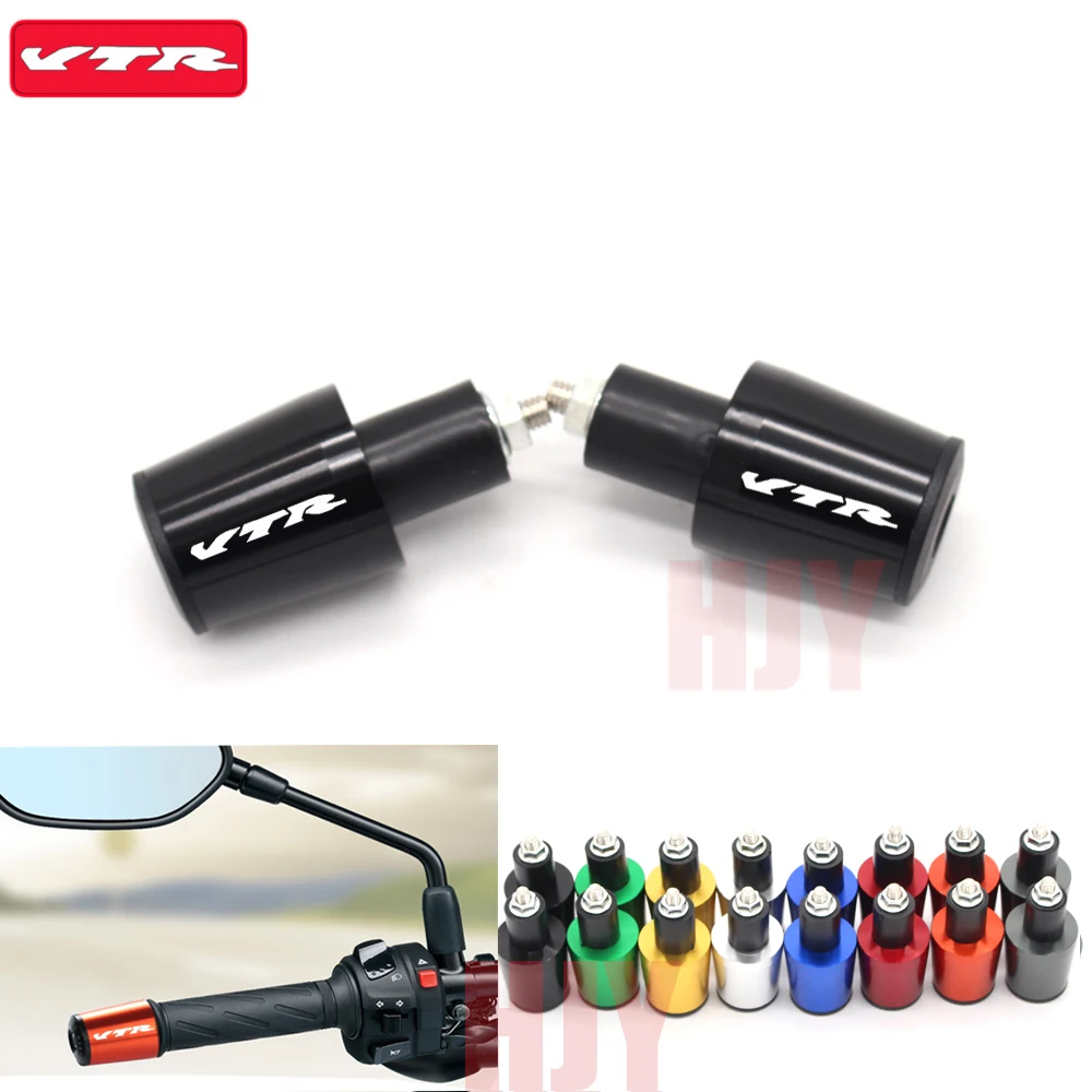 

Motorcycle Accessories 7/8'' 22MM Handlebar Grips Handle Bar Cap End Plugs For Honda VTR1000F / FIRESTORM VTR 1000 F 1998-2005