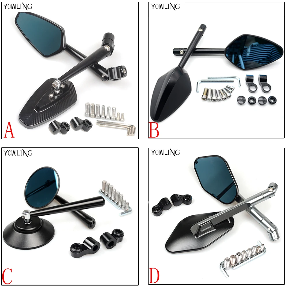 Universal Motorcycle Mirror Racer Rearview Back Side Mirror For   125/200/390,RC 125/200/390 RC8 990 SM R 990 Adventure