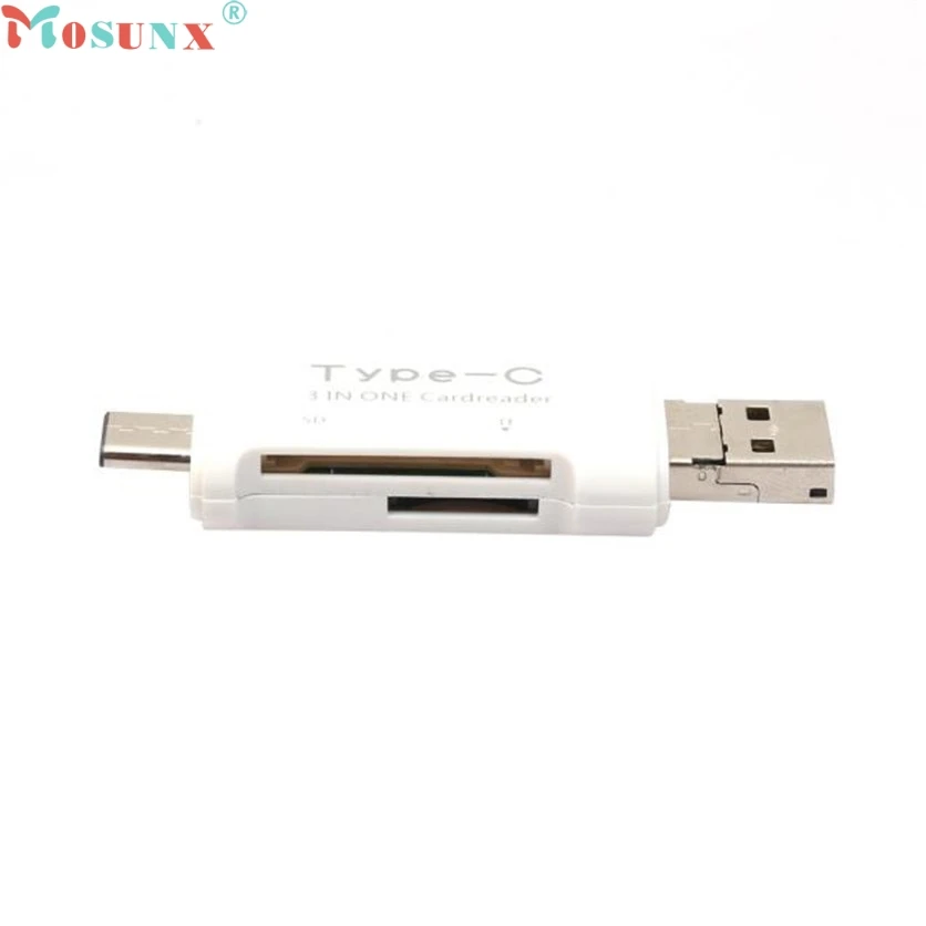 Mosunx заводская цена 3в1 type C Micro USB OTG TF SD MS кардридер USB 3,1 адаптер для Macbook oct20 Прямая поставка