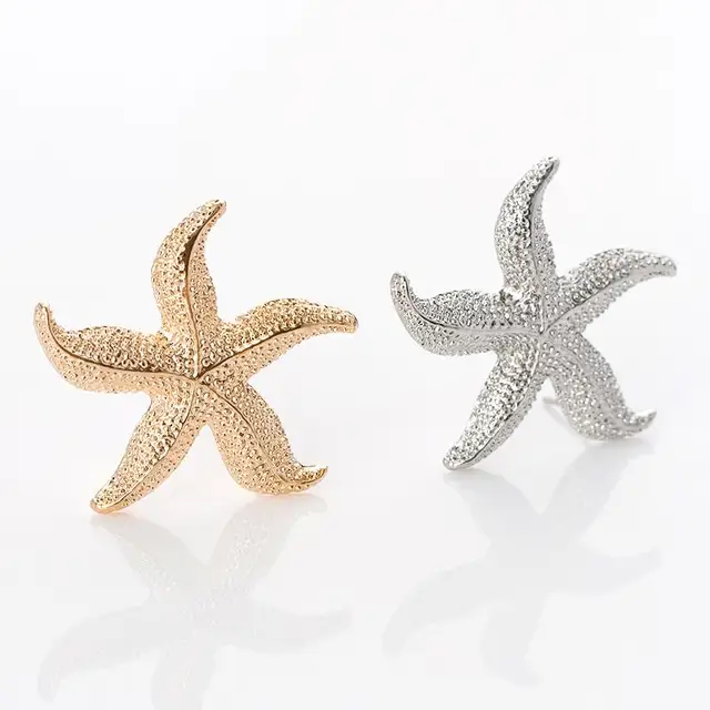 Sweet Starfish Earrings Stud Personalized Gold Silver Star Sweet Starfish Earrings Stud Personalized Gold Silver Star For Women Fashion Jewelry Casual Accessories