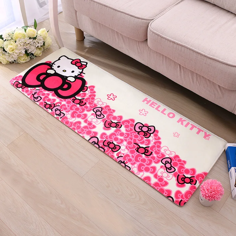 40*60 см, 50*80 см hello kitty фланелевые детские ковры для декора спальни для гостиной, ванной комнаты, дома, супер мягкий ковер