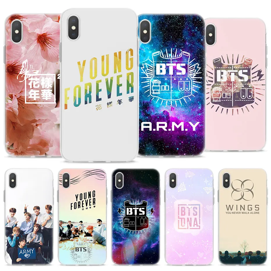 Bangtan мальчики BTS yound телефонные чехлы для Apple iPhone X XR XS MAX пластичный чехол из термополиуретана силикона iPhone 8 7 6s плюс SE 5S чехол