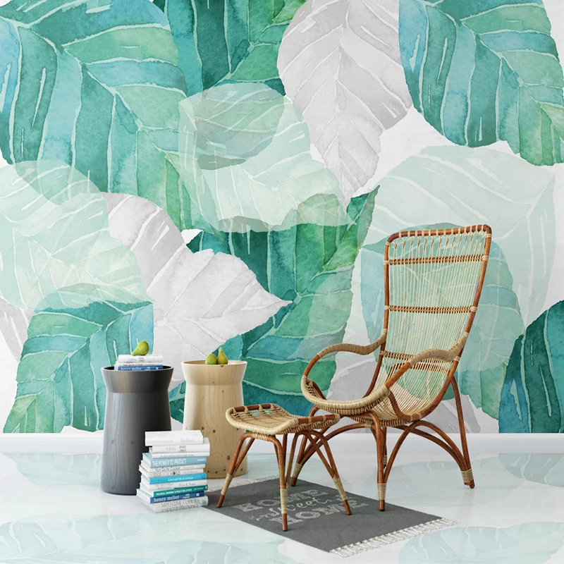 Custom Any Size 3D Mural Wallpaper Nordic Modern Simple Watercolor Tree Leaf Living Room Bedroom Interior Decor Mural Wall Paper Custom Any Size 3D Mural Wallpaper Nordic Modern Simple Watercolor Tree Leaf Living Room Bedroom Interior Decor Mural Wall Paper