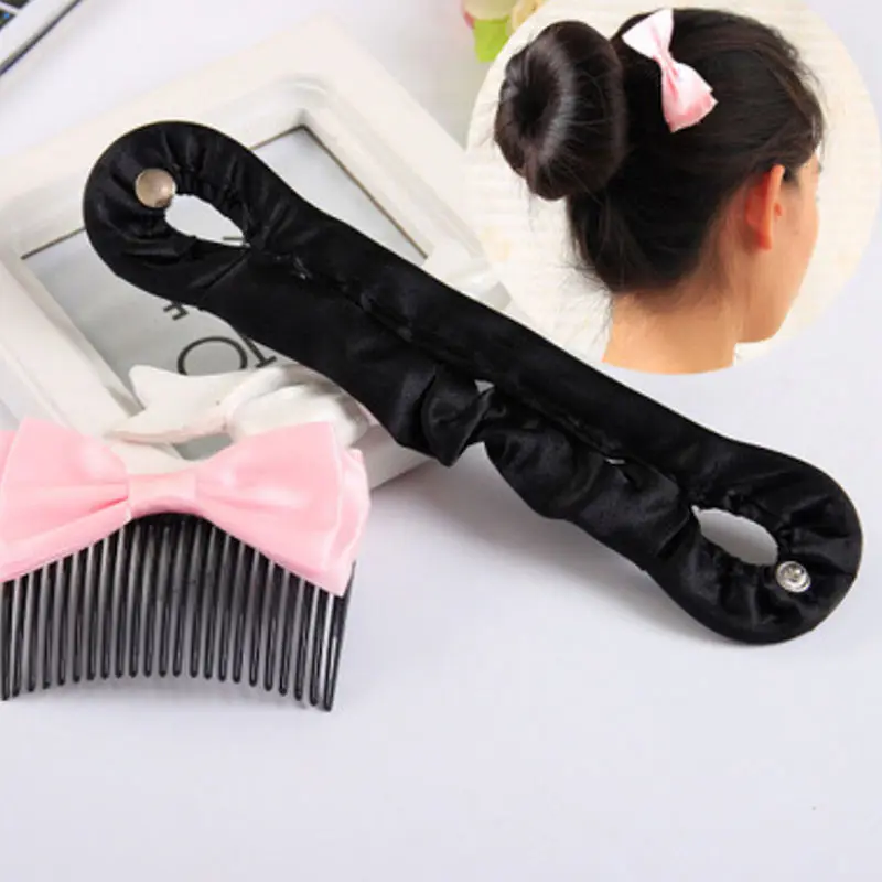 1PCS Women Girls Hair Braiding Tool Roller Magic Twist Styling Bun Maker Locks Weaves Hair Band Accessories