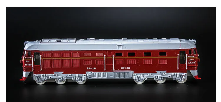 1: 87 поезд Масштаб Хо Дунфэн локомотив модель вызов тянуть назад имитационная модель из зеленой кожи классический поезд игрушка детей