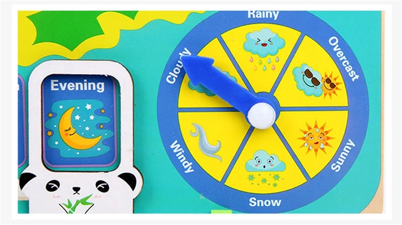 Деревянные когнитивные часы-головоломки с календарем, детские игрушки, дошкольное раннее образование, обучающие средства, игрушки-лягушки для детей, Обучающие часы