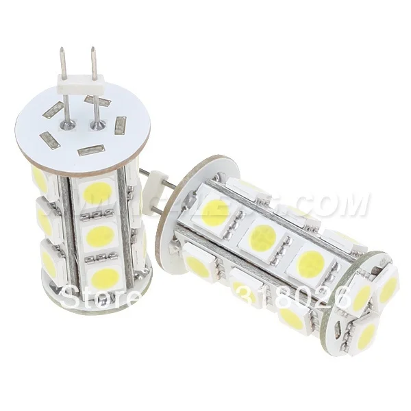 

Dimmable G4 Base LED Lighting 18led 5050SMD 3W 360-396LM Wide voltage DC10-30V/AC8-20V White Warm White 1pcs/lot