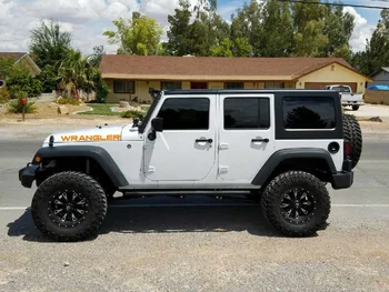 

For (2) ORANGE Wrangler Hood Decals Sticker CJ YJ TJ JK