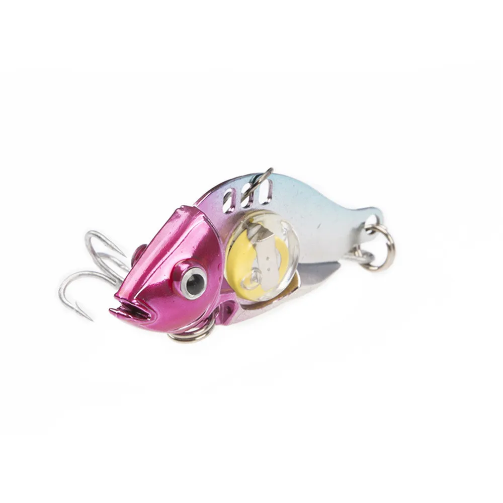 Fishing Lure 6cm LED illuminated vibration sinking lure Lighted Fishing