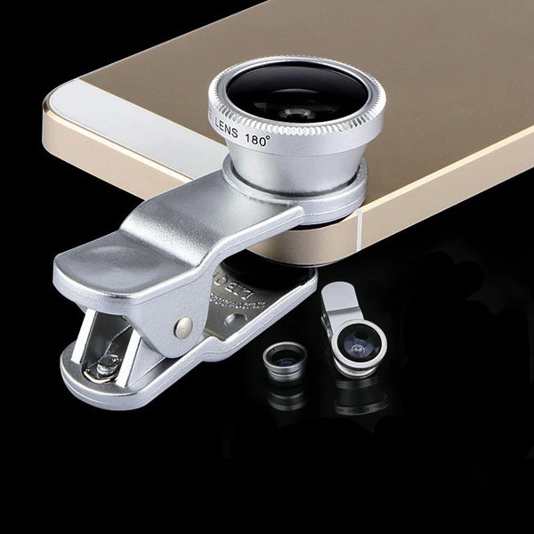 

For Samsung Galaxy S2 S3 mini s4 s5 s6 edge active Fisheye lenses 3 In 1 Fish Eye Macro Wide Angle Mobile Phone Lens Camera kit