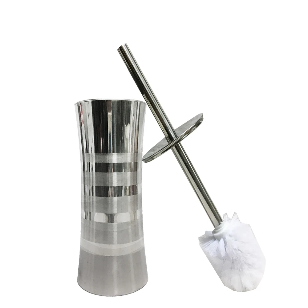 CHEFHUB Modern Stainless Steel Bathroom Toilet Cleaner Brush Holder