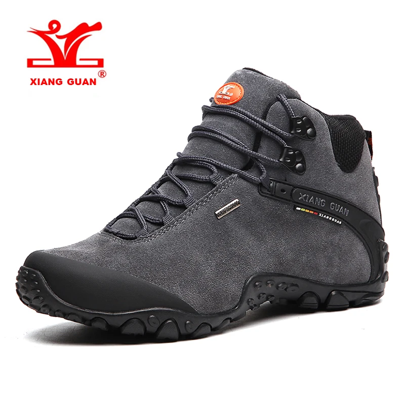 

2019 XIANG GUAN Large Size Mens Breathable Hiking Shoes Waterproof Outdoor Sports Shoes Climbing For Men Free Shipping 82287