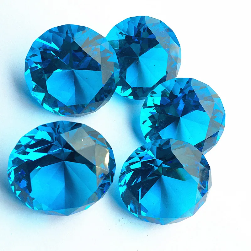 

K9 Crystal Aqua алмазные резные стеклянные ювелирные изделия пресс-папье коллекция сувенир День рождения Рождество оформление свадебных подарков