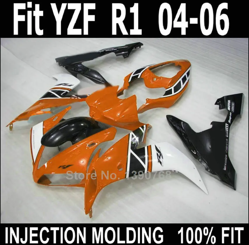 

Fit 100% for Yamaha injection molding fairings YZF R1 2004 2005 2006 red black white fairing kit YZFR1 04 05 06 NV93