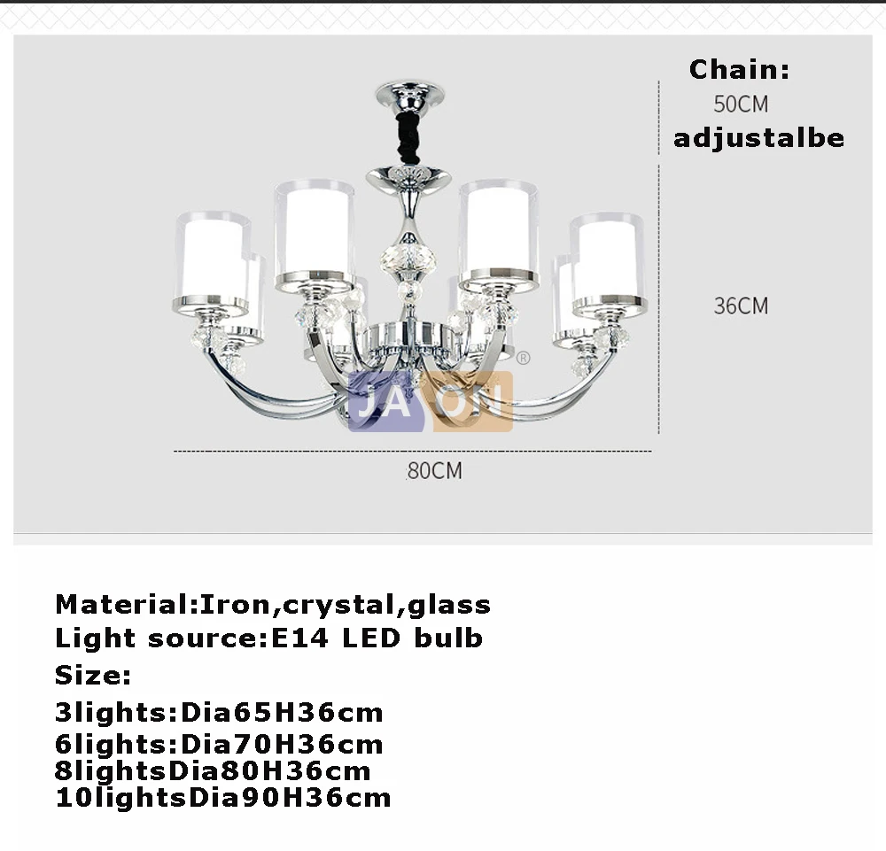 led e14 Постмодерн Железные Хрустальные Стеклянные Хром Люстры Светодиодные Лампы.Светодиодные Светильники Люстры Подвесные.Светильники Подвесные Светильники.Светильник Подвесной Светильник.Для Столовой,Фойе Спальни
