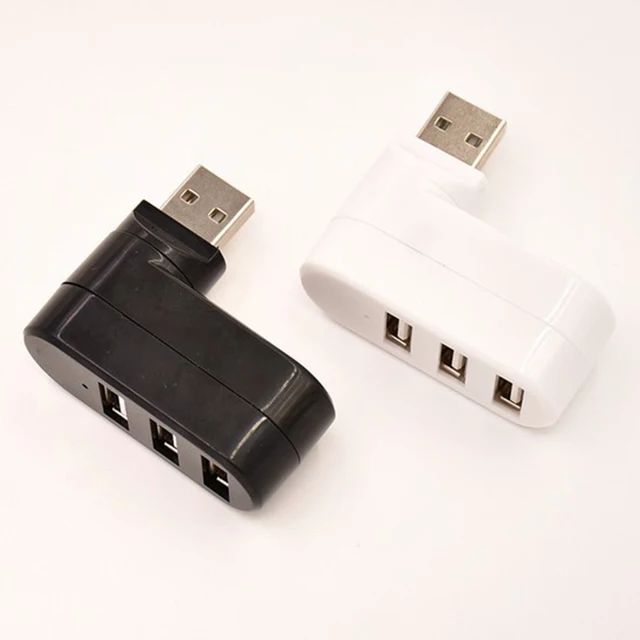 Cheap Rotatable High Speed 3 Ports USB HUB 2.0 USB Splitter Adapter for Notebook/Tablet Computer PC Peripherals  