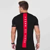 Men Cotton Short sleeve t shirt Fitness Slim Patchwork Black T-shirt Male Brand Gym Tees Tops Summer New Fashion Casual clothing ► Photo 3/6