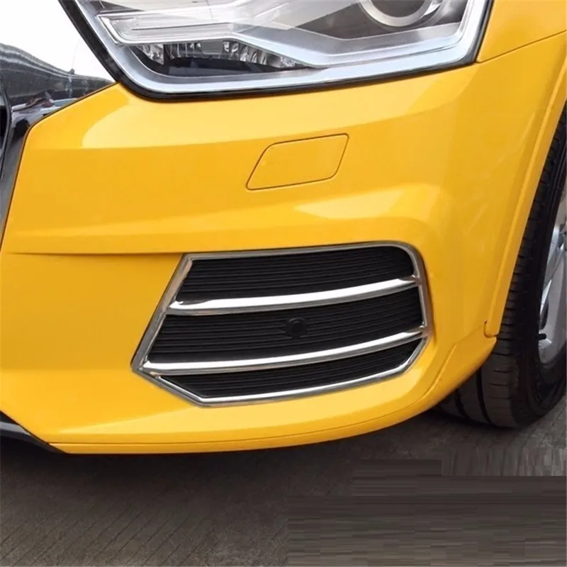 

automobile car covers accessories chromium styling 16-17 frame trim front fog lamp decoration modification FOR audi Q3