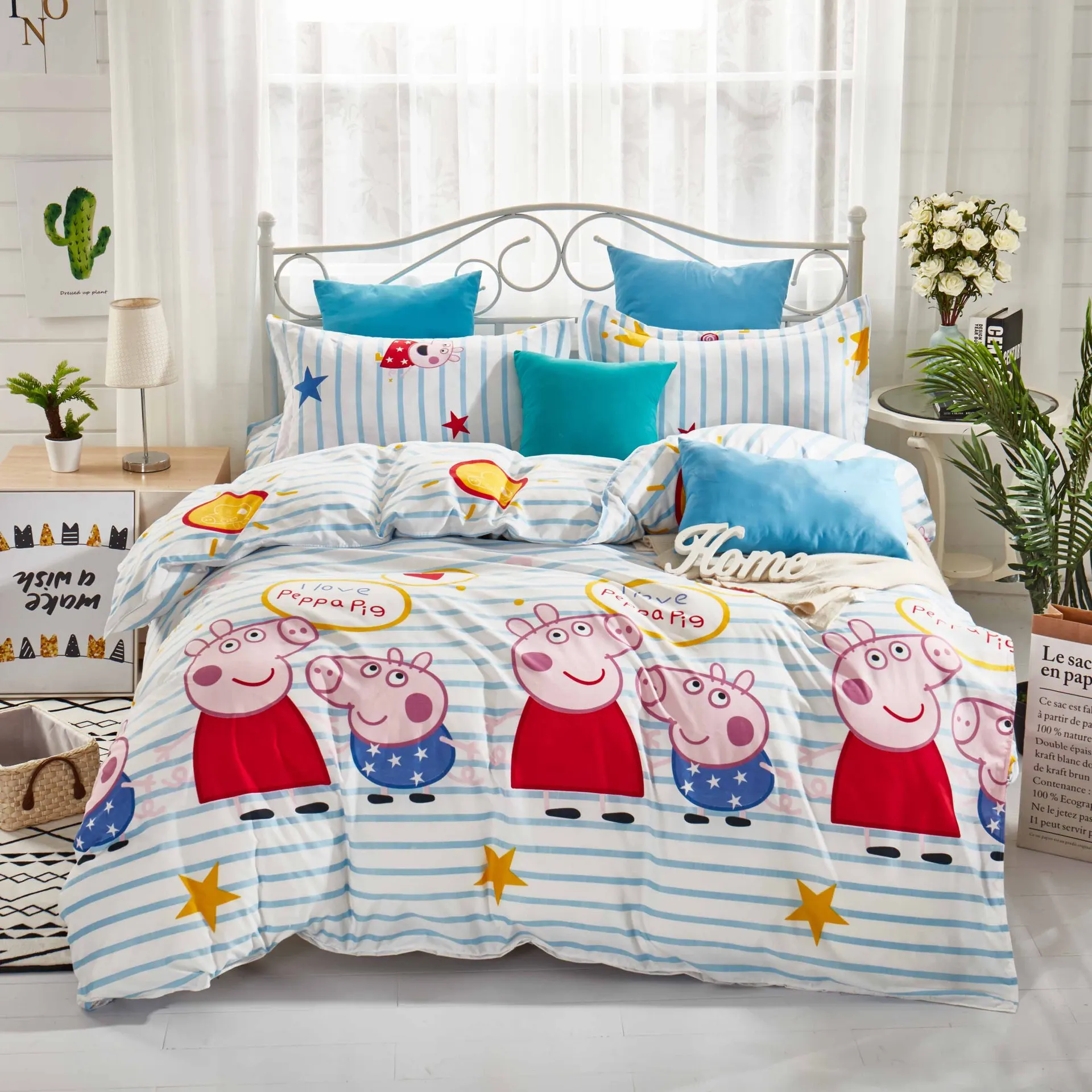 Sakura Momok Duvet Cover Bed Sheet 3 Or 4 Pcs Bedding Sets