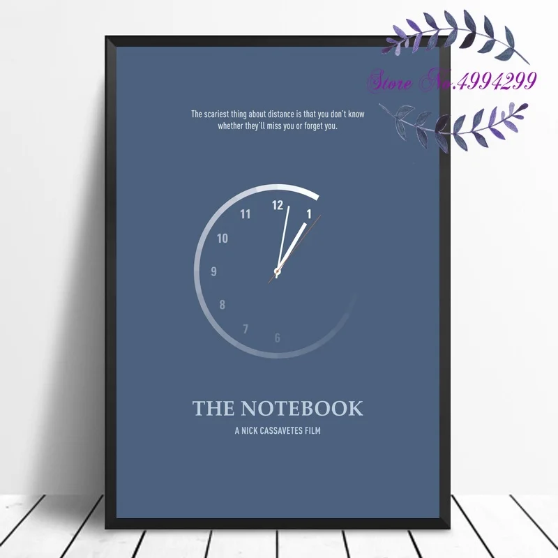 The Notebook Minimalist Movie Poster Canvas Print Pictures Home Decor No Frame | Дом и сад