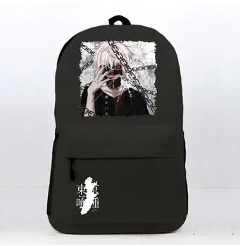 

Anime Tokyo Ghoul Backpack Kaneki Ken JUZO SUZUYA / REI Cartoon Backpack School Bag Bookbags Women Men Laptop Shoulders Bag