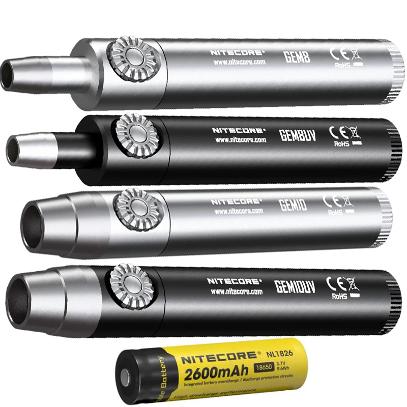 NITECORE GEM8 GEM8UV GEM10 GEM10UV ювелирный светильник 18650 лм CREE XP L HI V3 светодиодный фонарик с