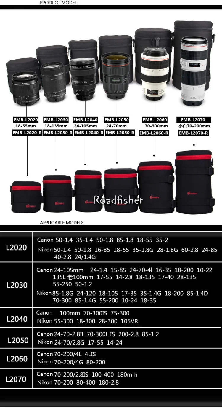 Camera lens bag pocket 1
