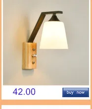 Creative Led Wall Lamp LED Sconce Light Acrylic Modern Wooden Luminarine wall Light for Bedside Bedroom/Dinning Room/Restroom