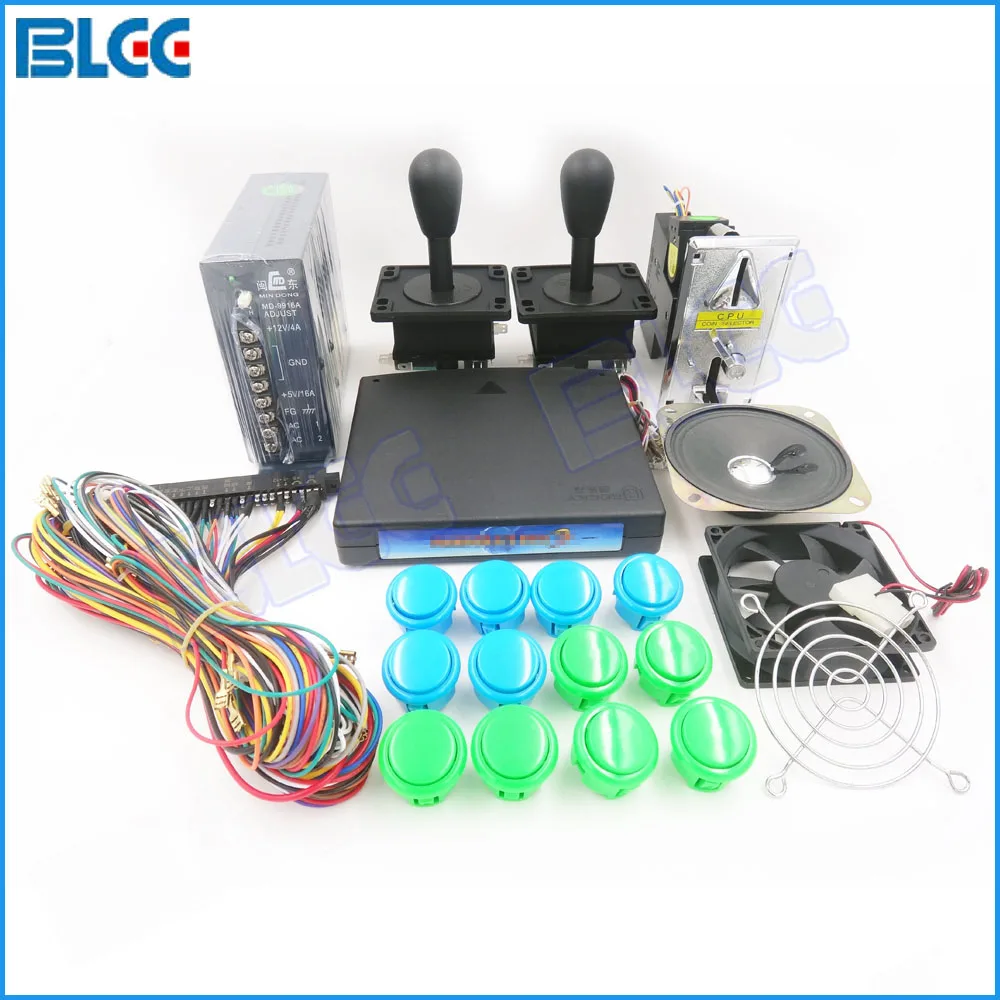 

DIY Arcade Games Kit for 520 in 1 Multigames CGA/VGA Output with Coin Acceptor/Jamma Wire/Joystick/Buttons