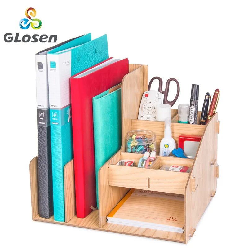 Desk Holder Book Display Tray Paper Storage School Desk