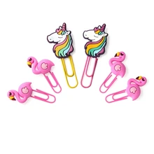 Креативный Единорог Закладка Милая книга кавайи маркеры бумажный зажим для детей студентов офисные школьные принадлежности корейские канцелярские принадлежности