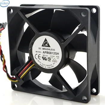 

Original AFB0812SH Inverter Cooling Fan DC 12V 0.51A 8025 80*80*25mm 4 Wires Blower Server Cooling Inverter Fan