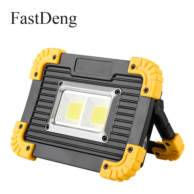 

20W 400Lm Led Spotlight Work Light Portable Rechargeable 18650 Usb Emergency Light Cob Portable Spotlight Floodlight Lamp