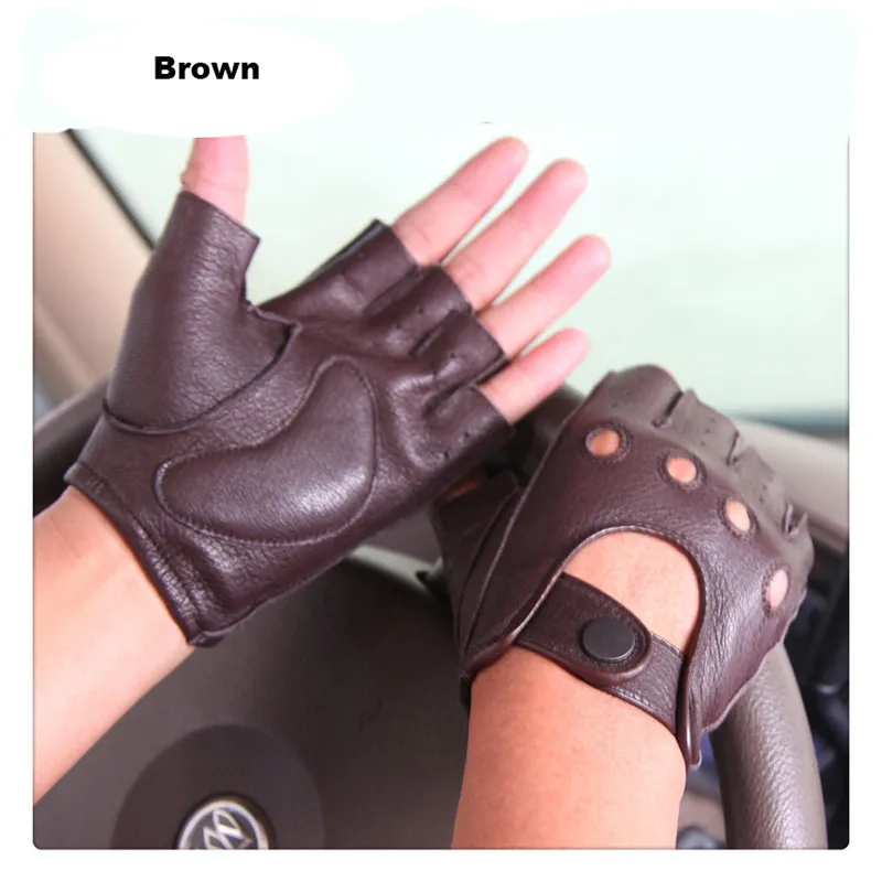Мужские перчатки из натуральной кожи, новые весенние и летние Нескользящие перчатки для вождения M044W