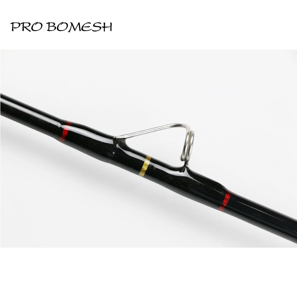 Pro Bomesh 1 шт. 1,86 м 2,05 м 1 секция 80 фунтов Fuji катушка сиденье удилище для ловли на блесну глубоководная Удочка лодка удилище