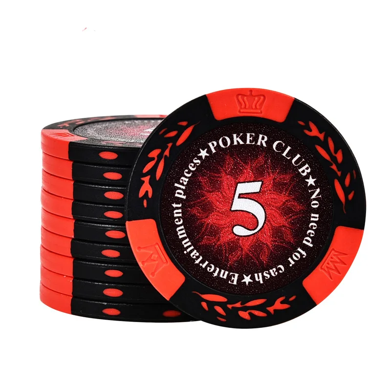 25 шт./компл. фишки для покера Техасский Холдем 14 г глины Круглые значение монеты казино покера - Цвет: picture